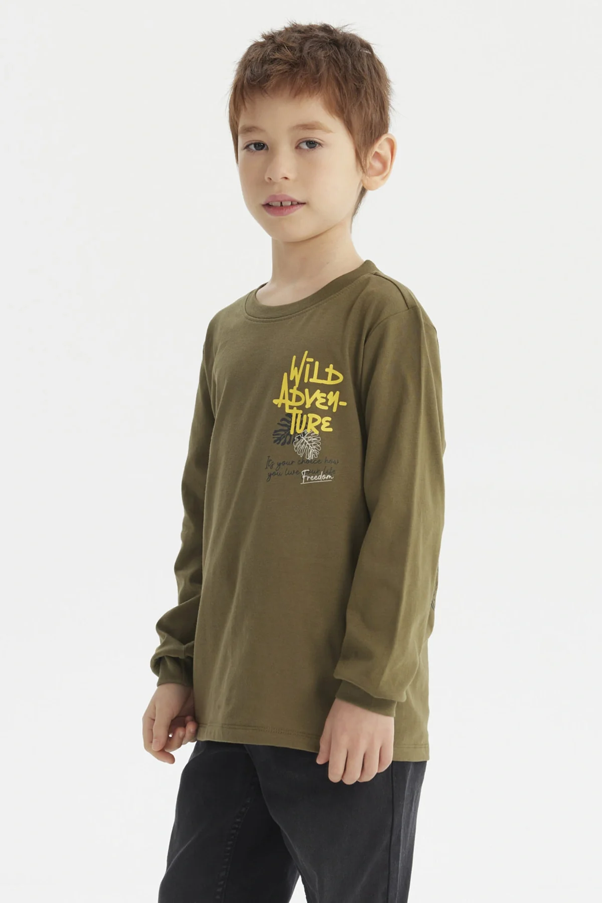 Polera Niño Toddler Print Verde Militar - Image 2