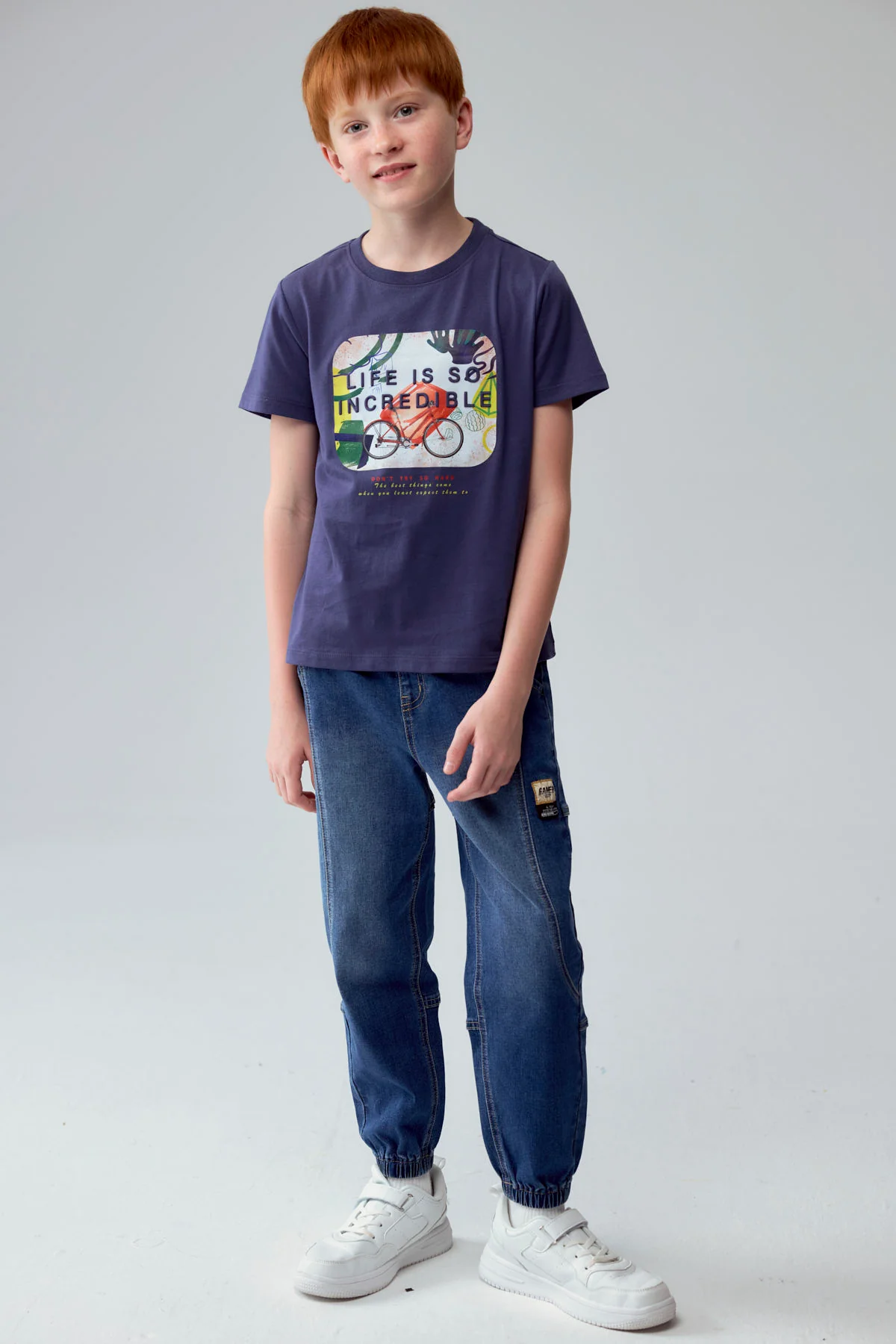 Polera Niño Toodler Print Azul - Image 4