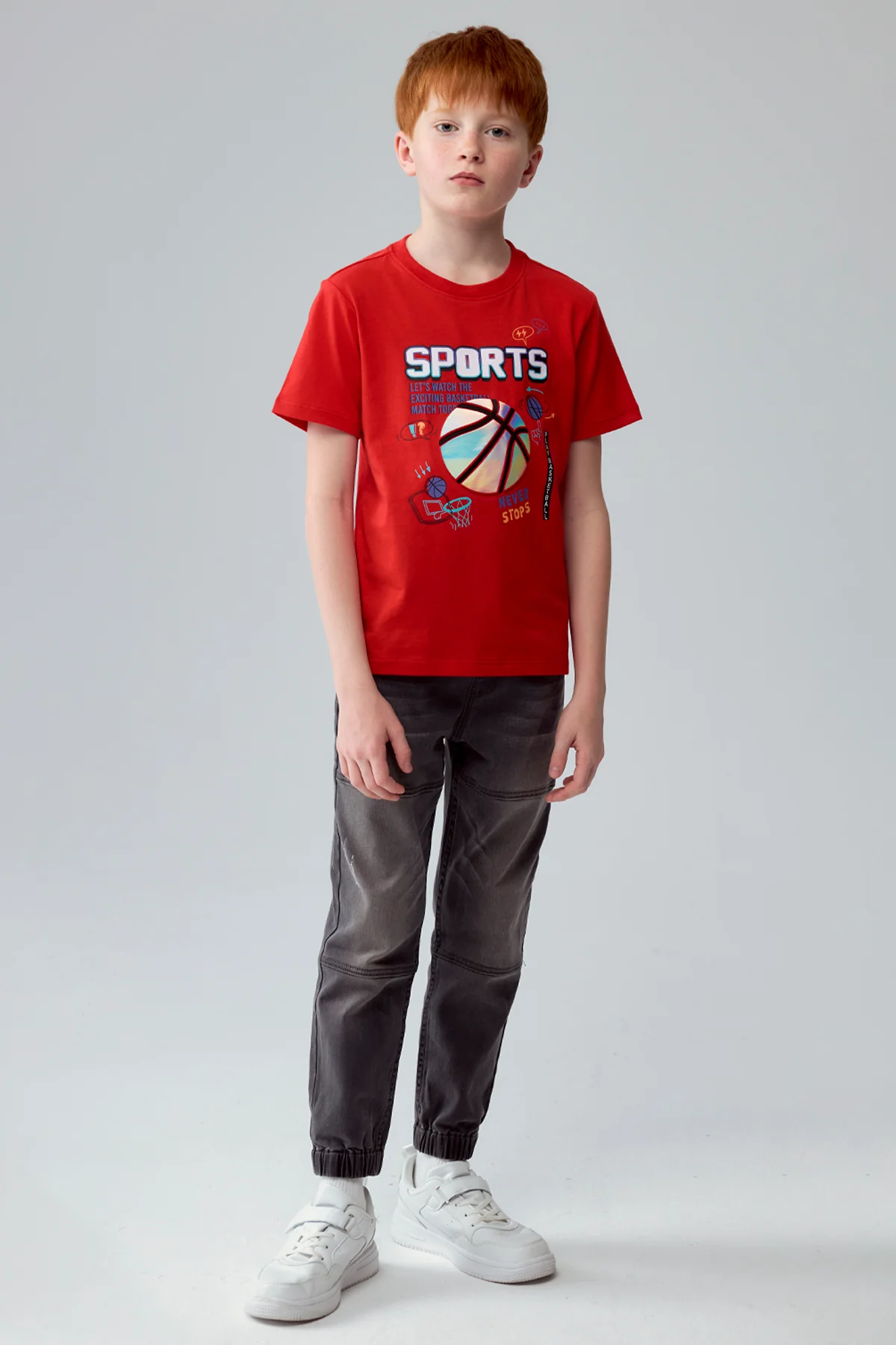 Polera Niño Toodler Print Rojo - Image 4