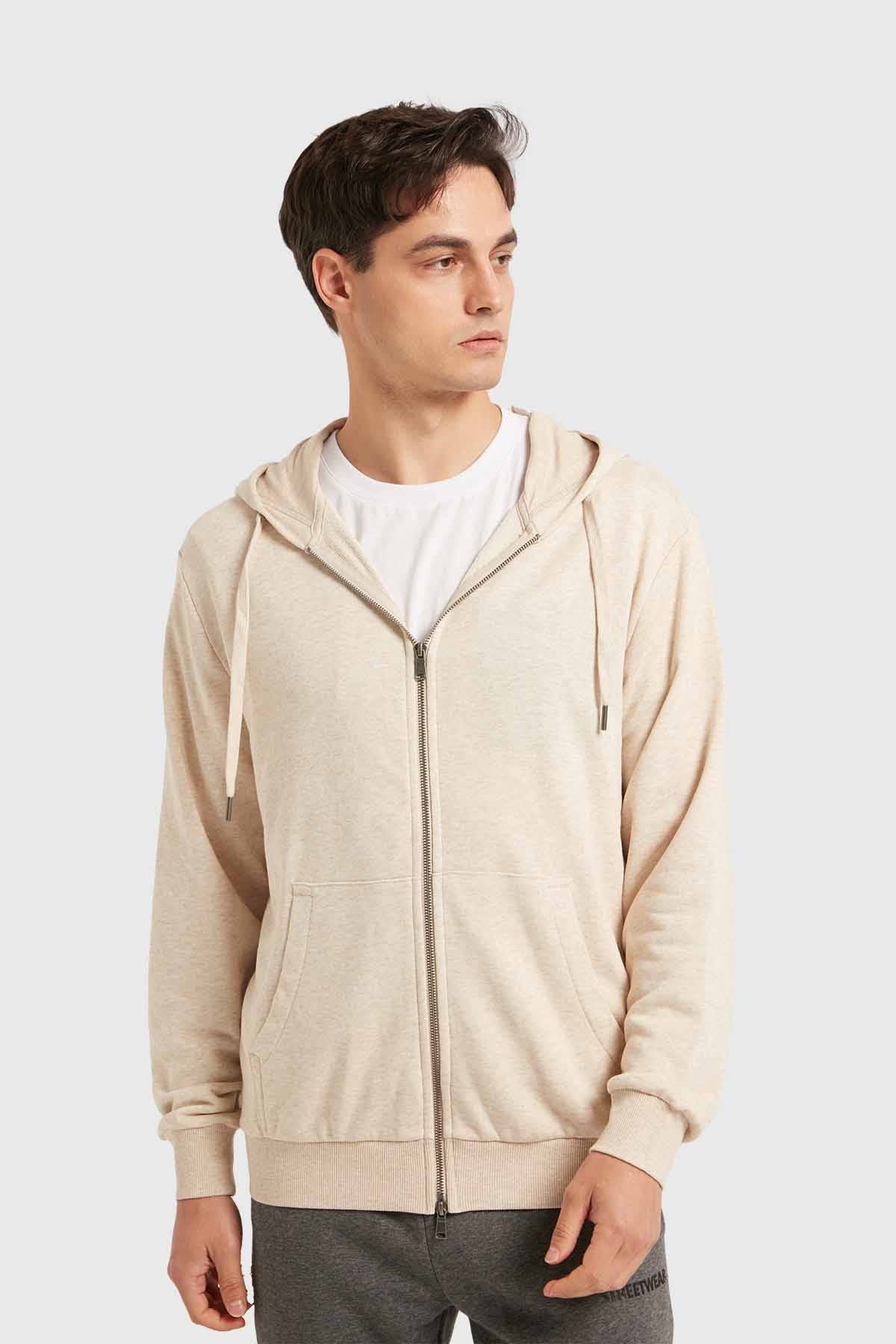 Polerón Hombre Básico Beige - Image 2