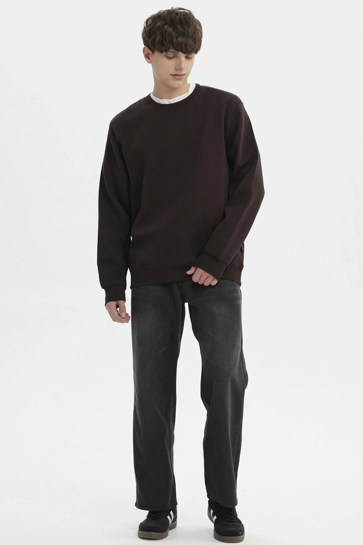 Polerón Hombre Básico Chocolate - Image 4