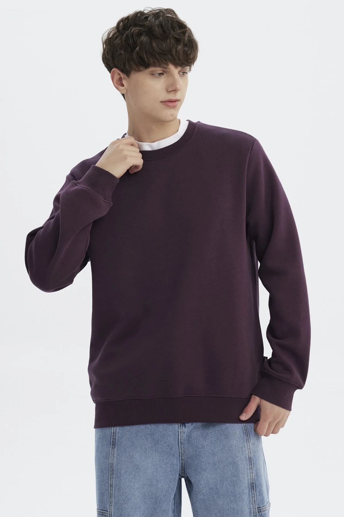 Polerón Hombre Básico Morado