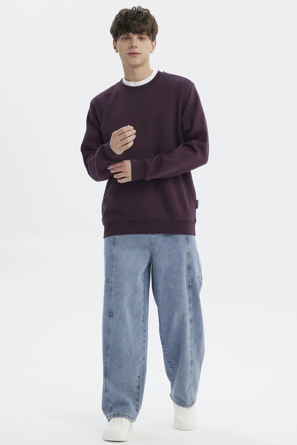 Polerón Hombre Básico Morado - Image 4