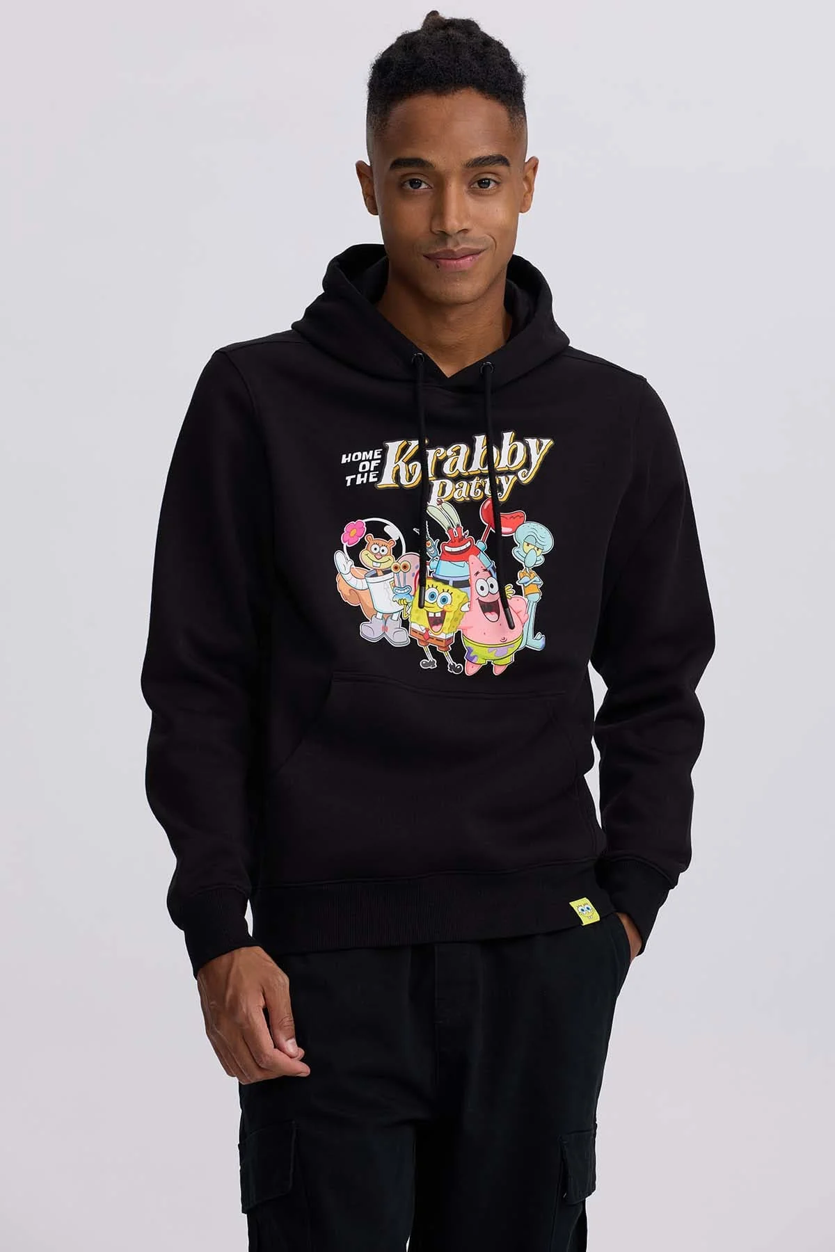 Polerón Hombre Bob Esponja Negro
