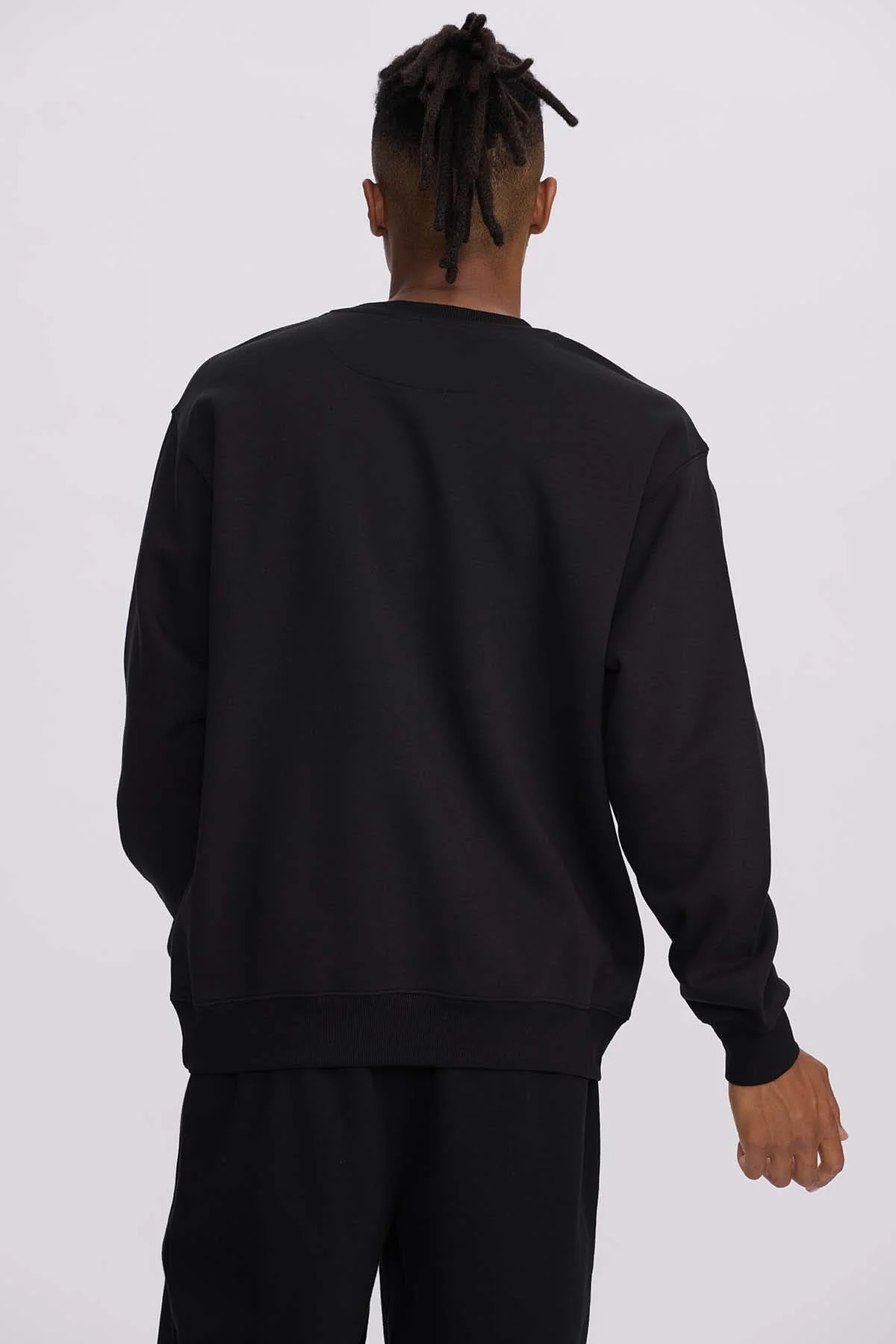 Polerón Hombre Central Print Negro - Image 3