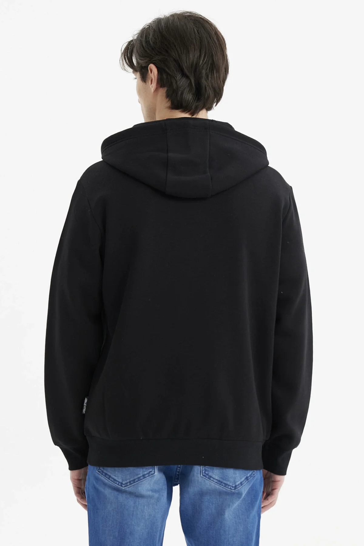 Polerón Hombre Full Zipper Basico Negro - Image 3