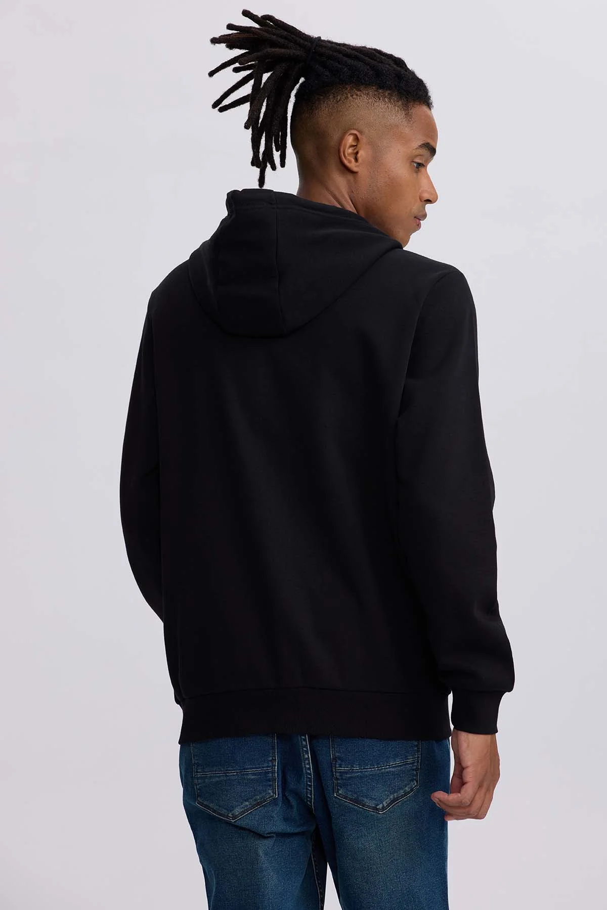 Polerón Hombre Full Zipper Negro - Image 3