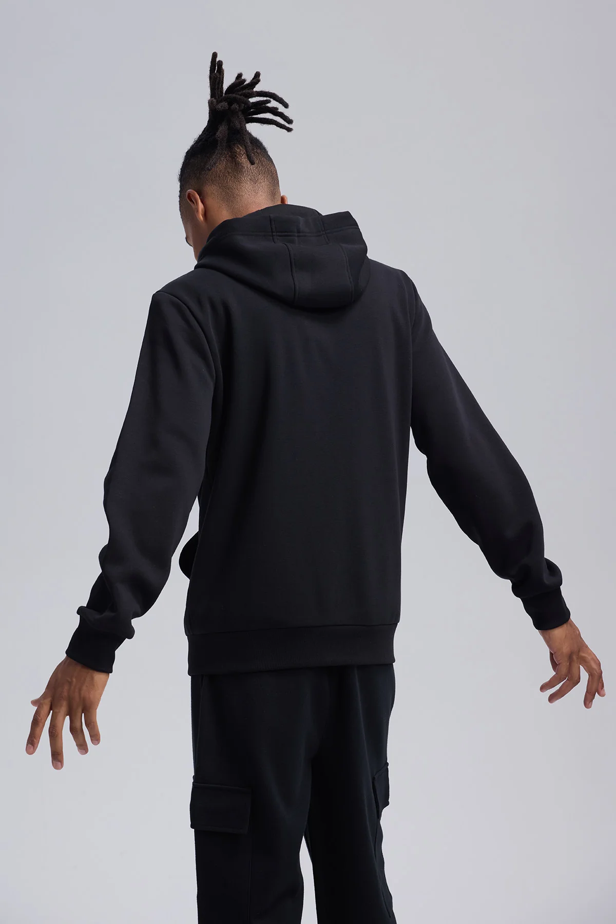 Polerón Hombre Full Zipper Negro - Image 3