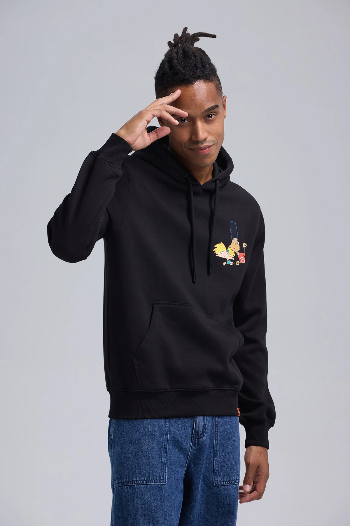 Polerón Hombre Hey Arnold Negro - Image 2