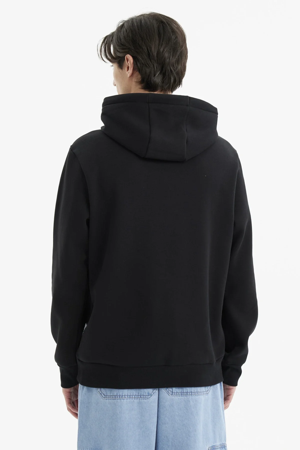 Polerón Hombre Hoodie Básico Negro - Image 3