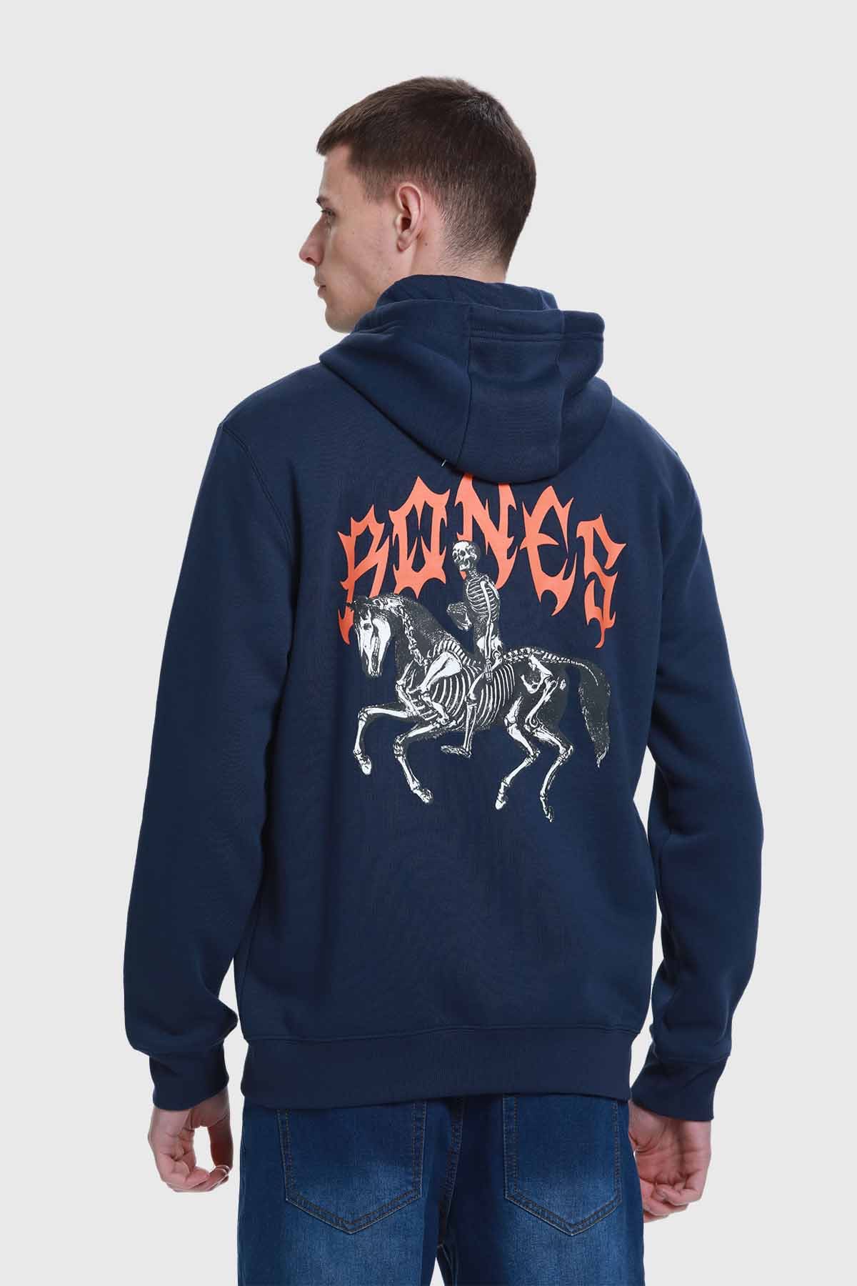 Polerón Hombre Hoodie Azul - Image 3