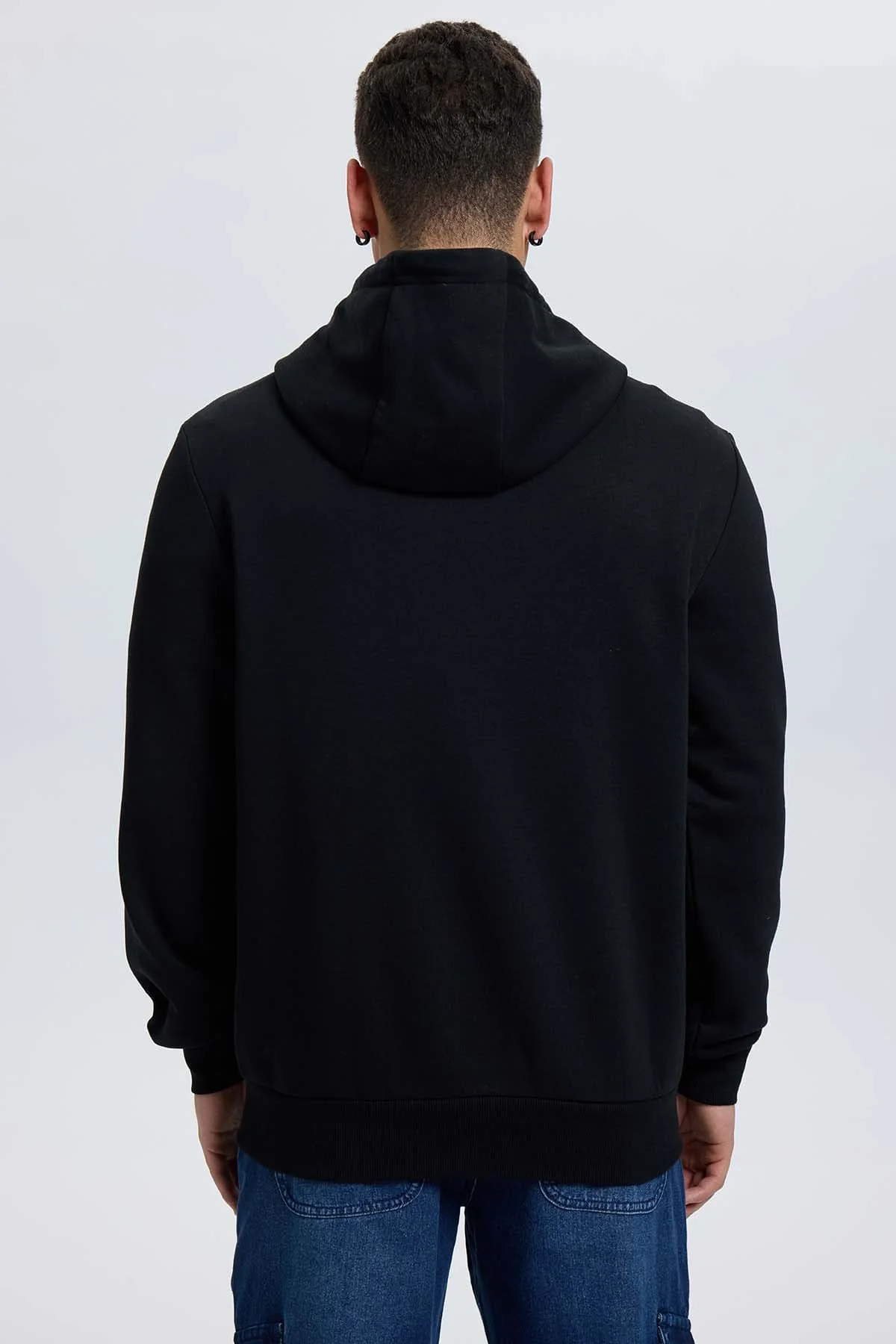 Polerón Hombre Hoodie Negro - Image 3