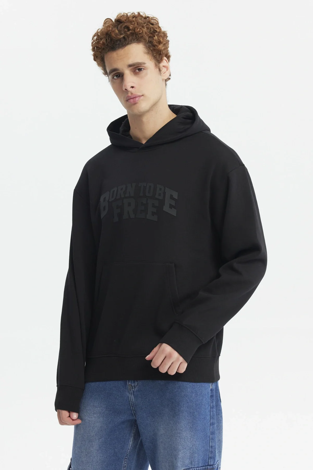 Polerón Hombre Hoodie Print Central Negro - Image 2