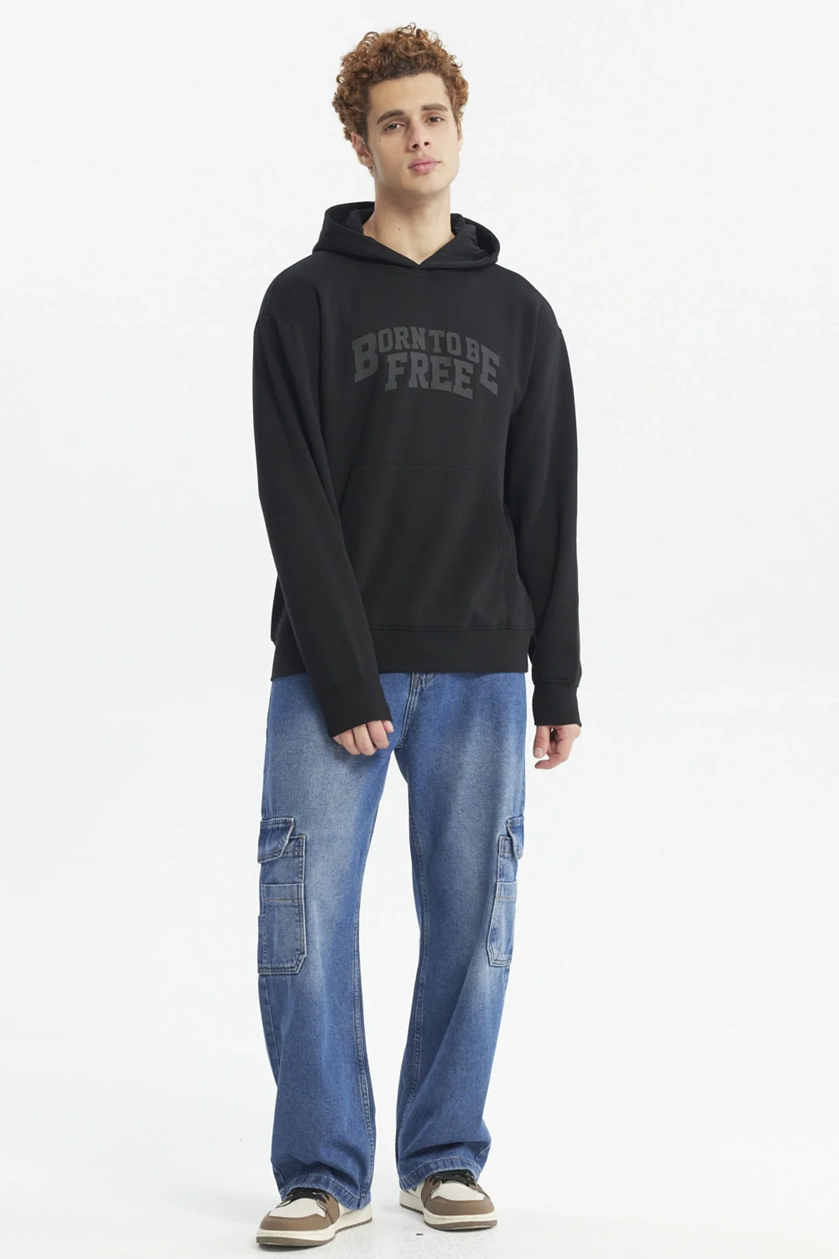 Polerón Hombre Hoodie Print Central Negro - Image 4