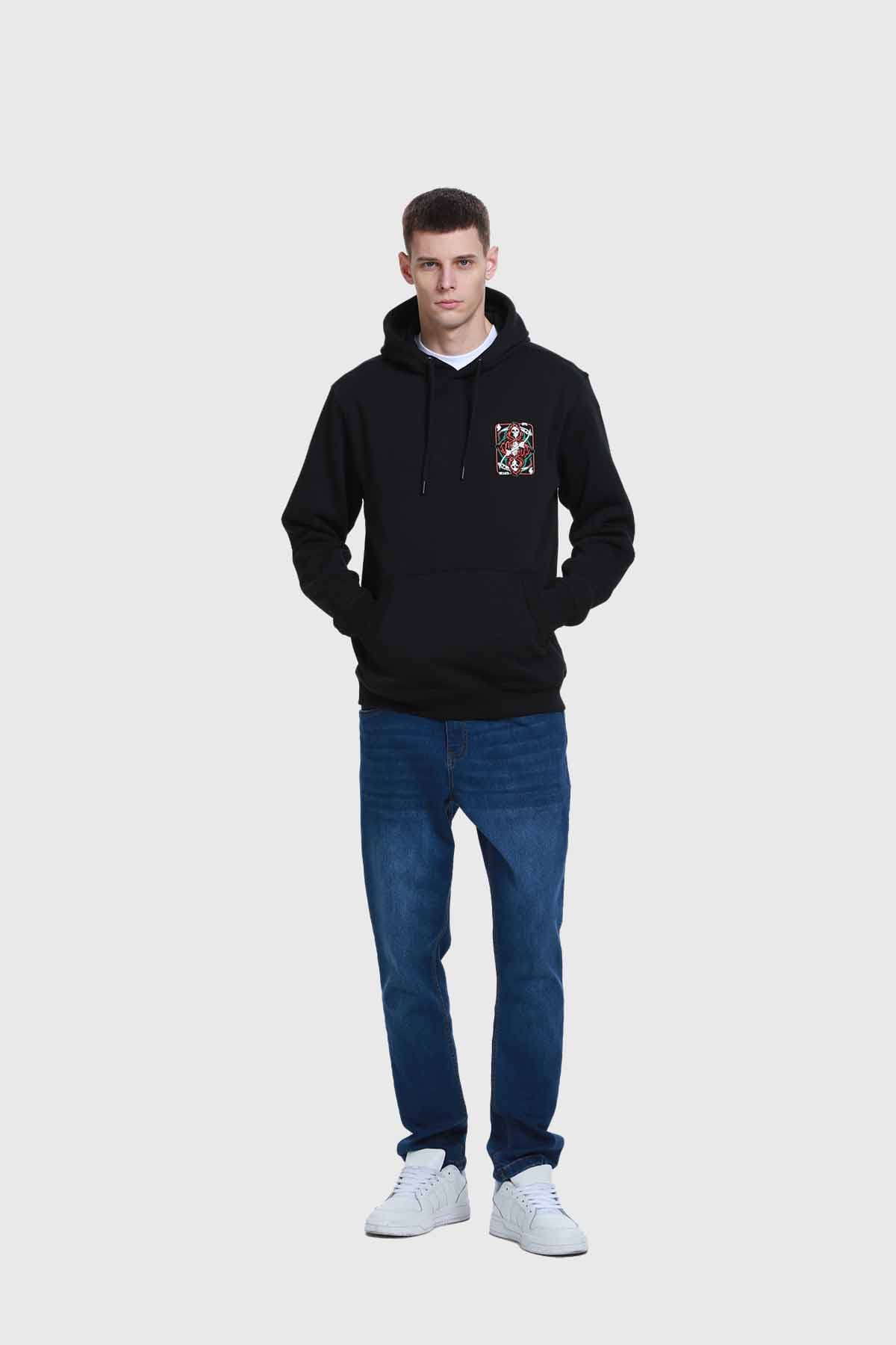 Polerón Hombre Hoodie Print Negro - Image 4