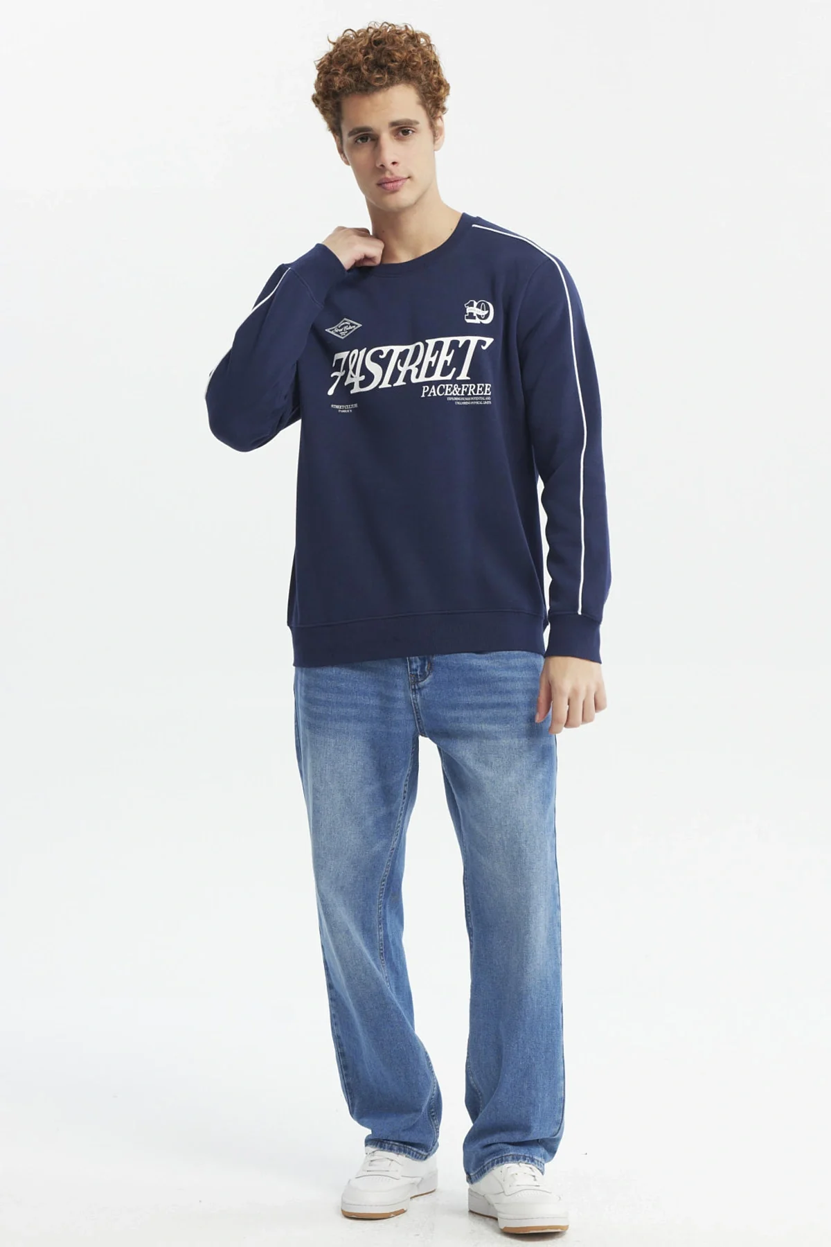 Polerón Hombre Oversize Azul - Image 4