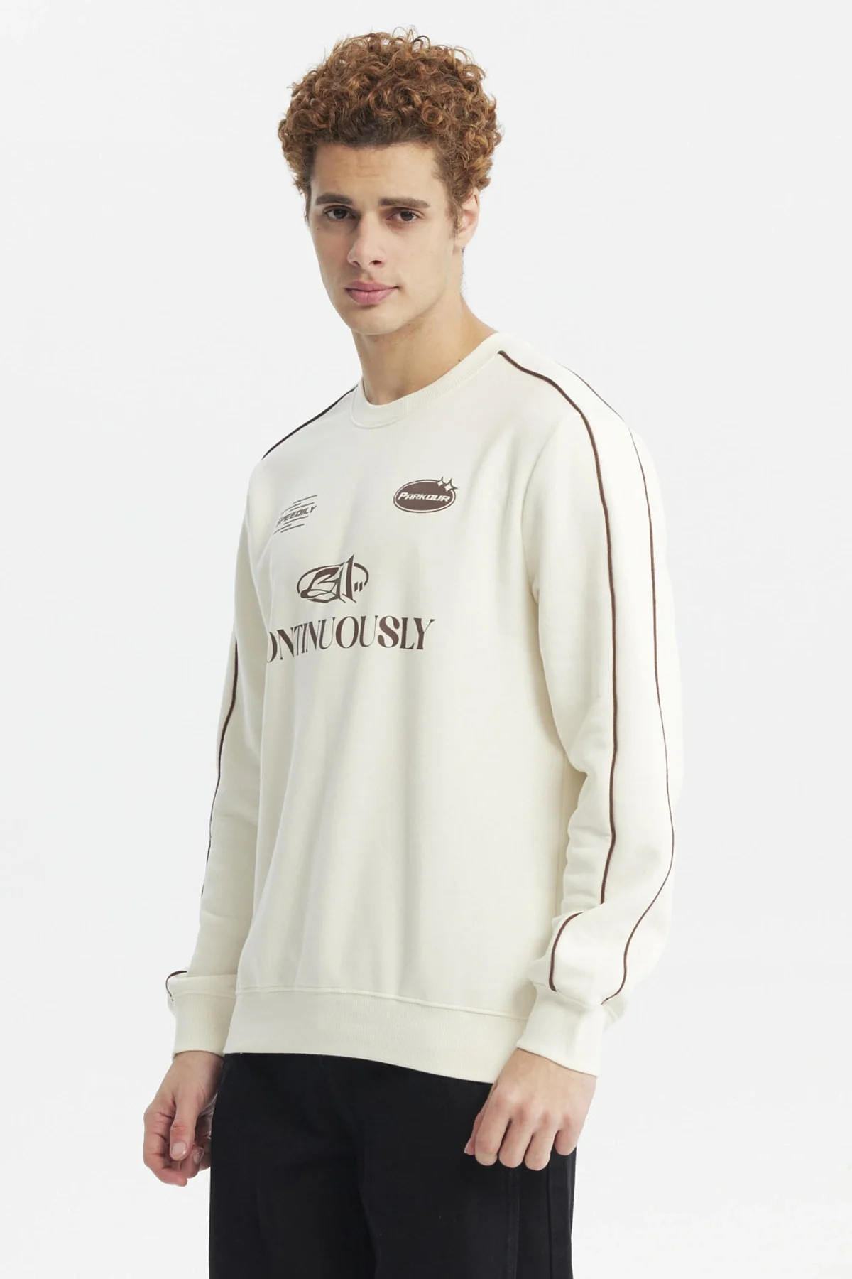 Polerón Hombre Oversize Beige - Image 2
