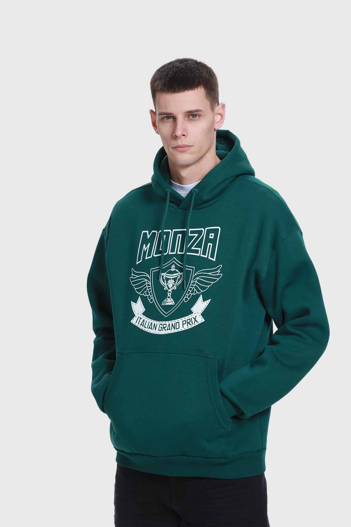 Polerón Hombre Print College Verde - Image 2