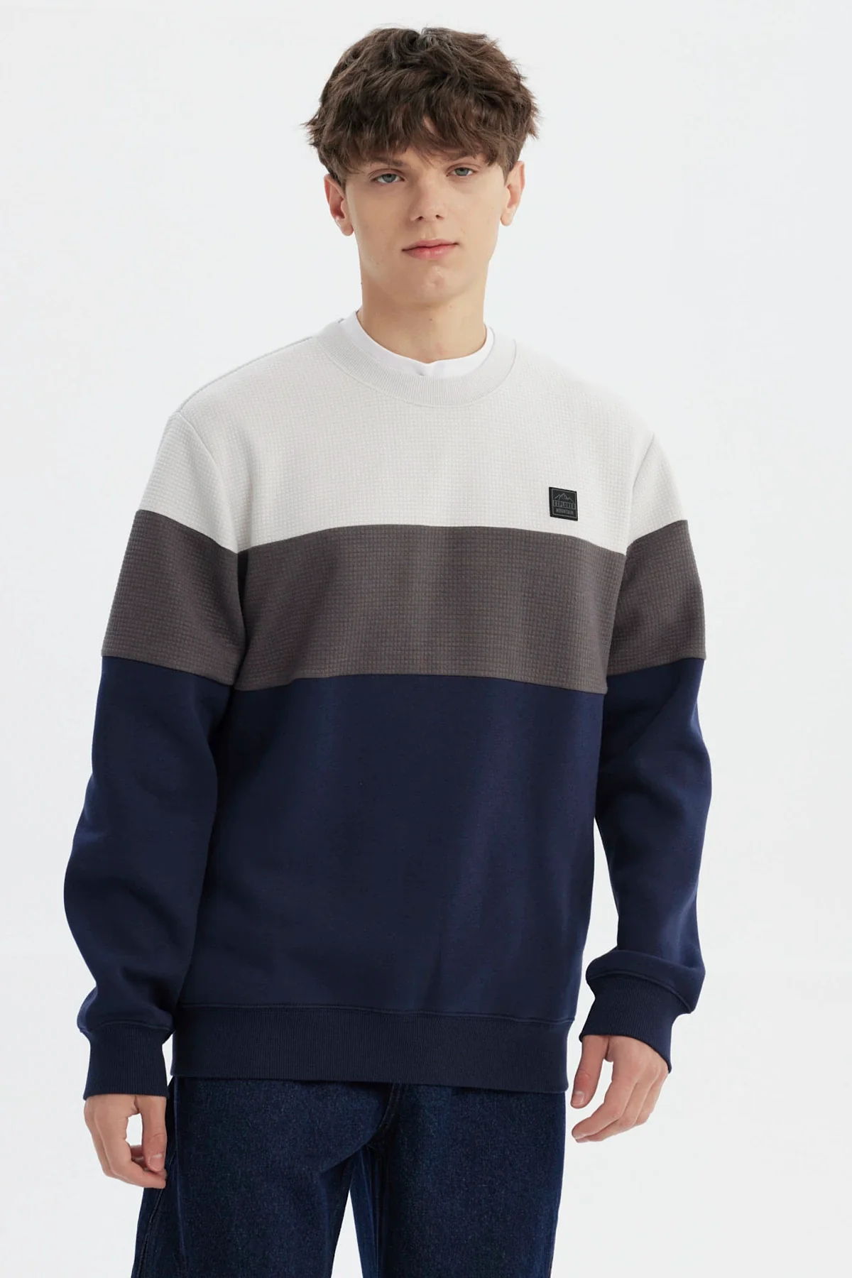 Polerón Hombre Slim Azul Marino