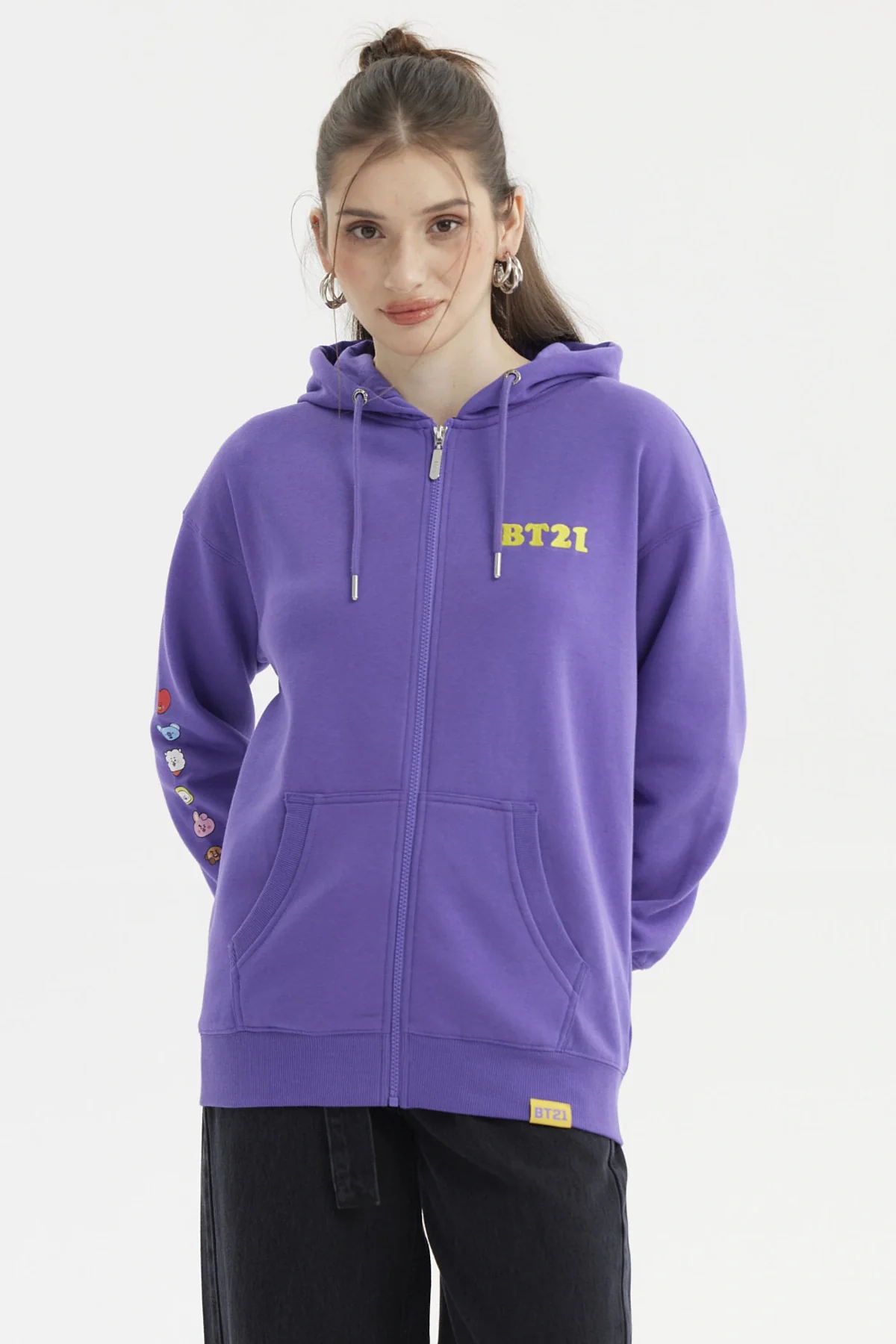 Polerón Mujer Bt21 Violeta