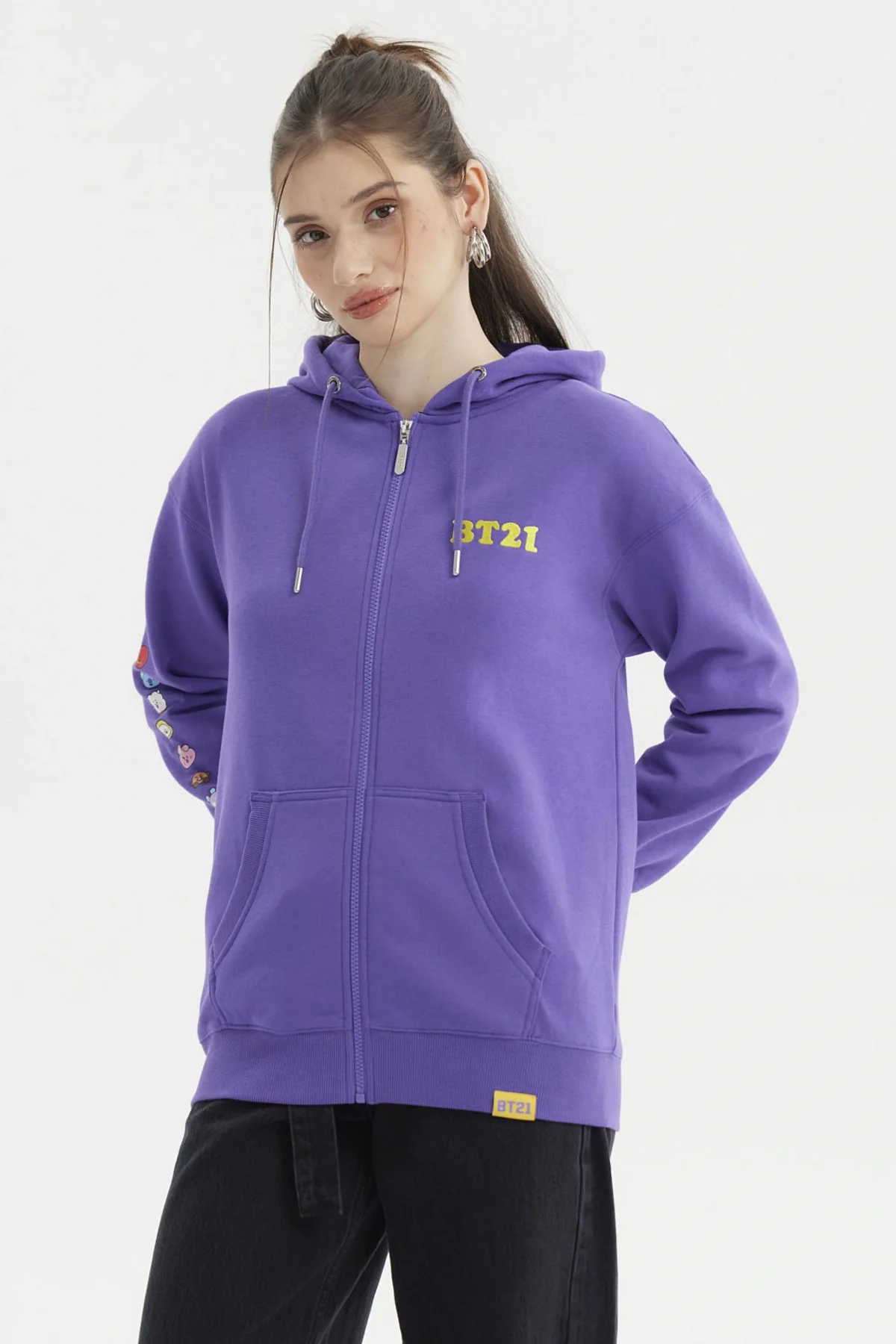 Polerón Mujer Bt21 Violeta - Image 2