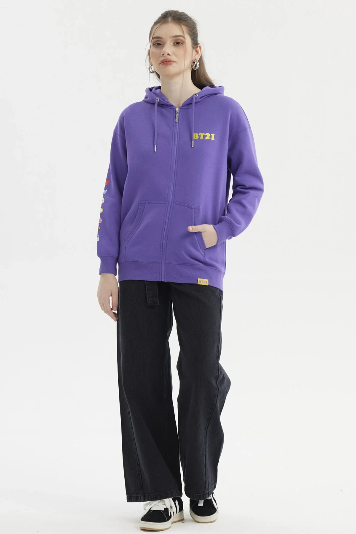 Polerón Mujer Bt21 Violeta - Image 4