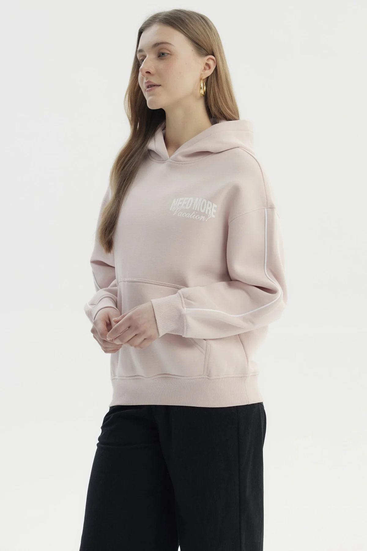 Polerón Mujer Canguro Print Rosado - Image 2