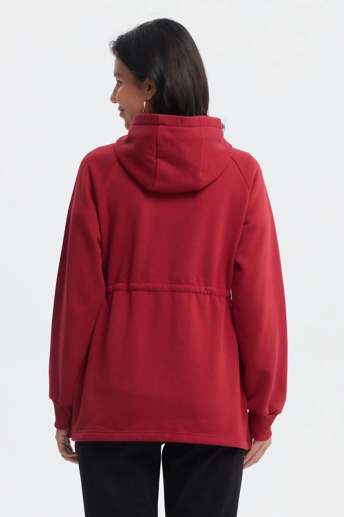 Polerón Mujer Cintura Ajustable Rojo - Image 3