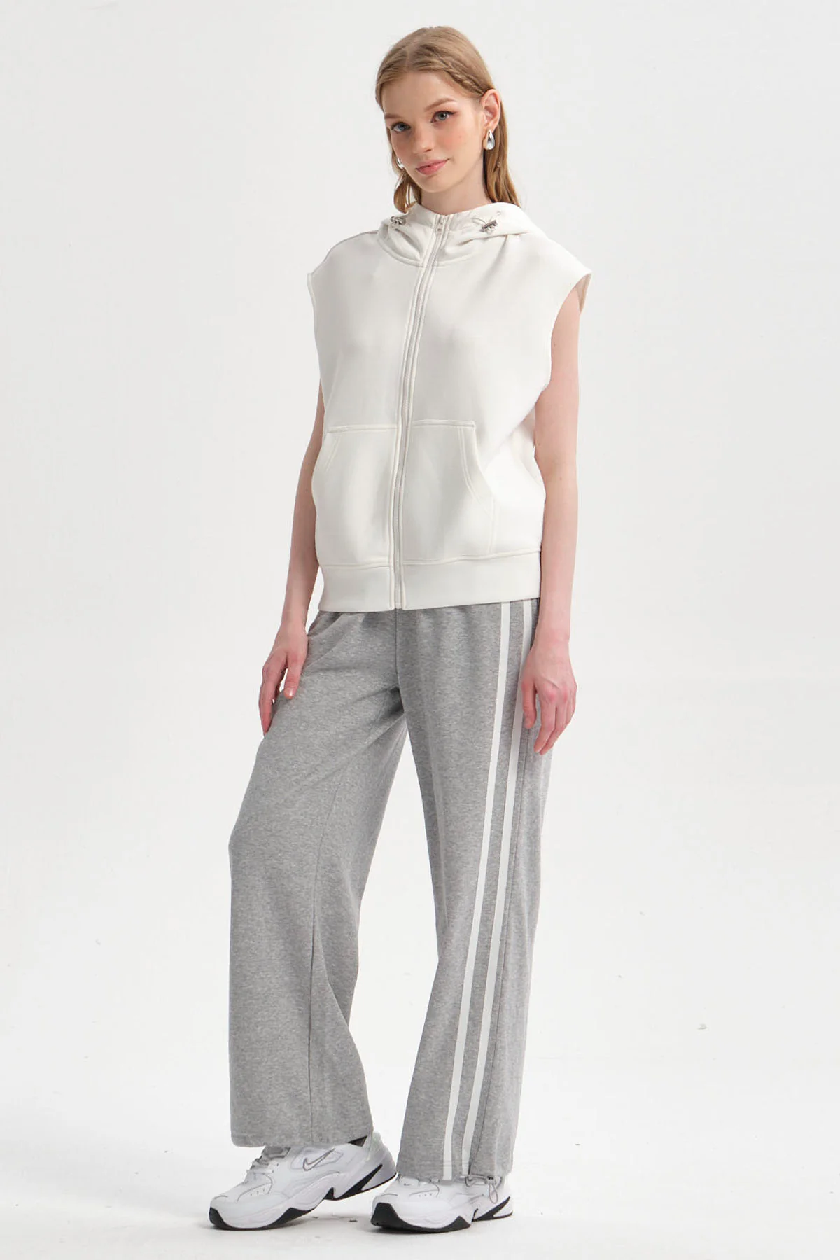 Polerón Mujer Full Zipper Crudo - Image 4