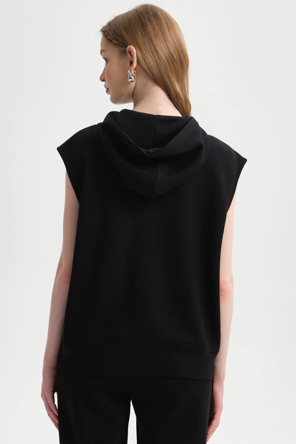 Polerón Mujer Full Zipper Negro - Image 3
