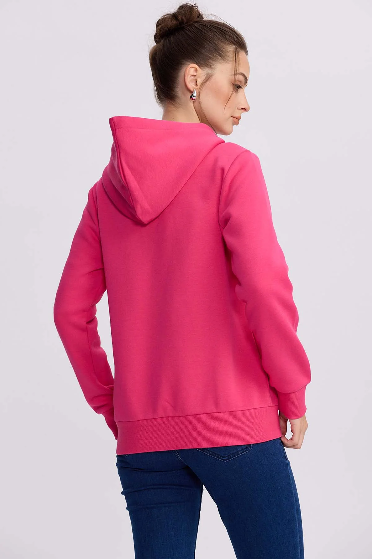 Polerón Mujer Hoodie Fucsia - Image 3