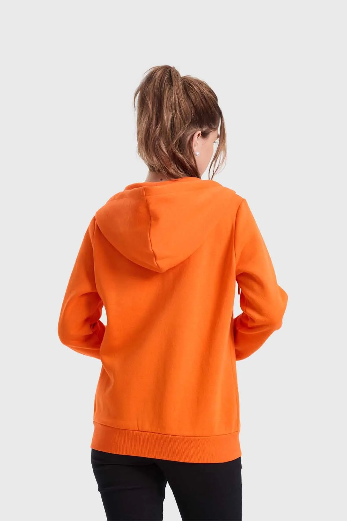 Polerón Mujer Hoodie Naranjo - Image 3