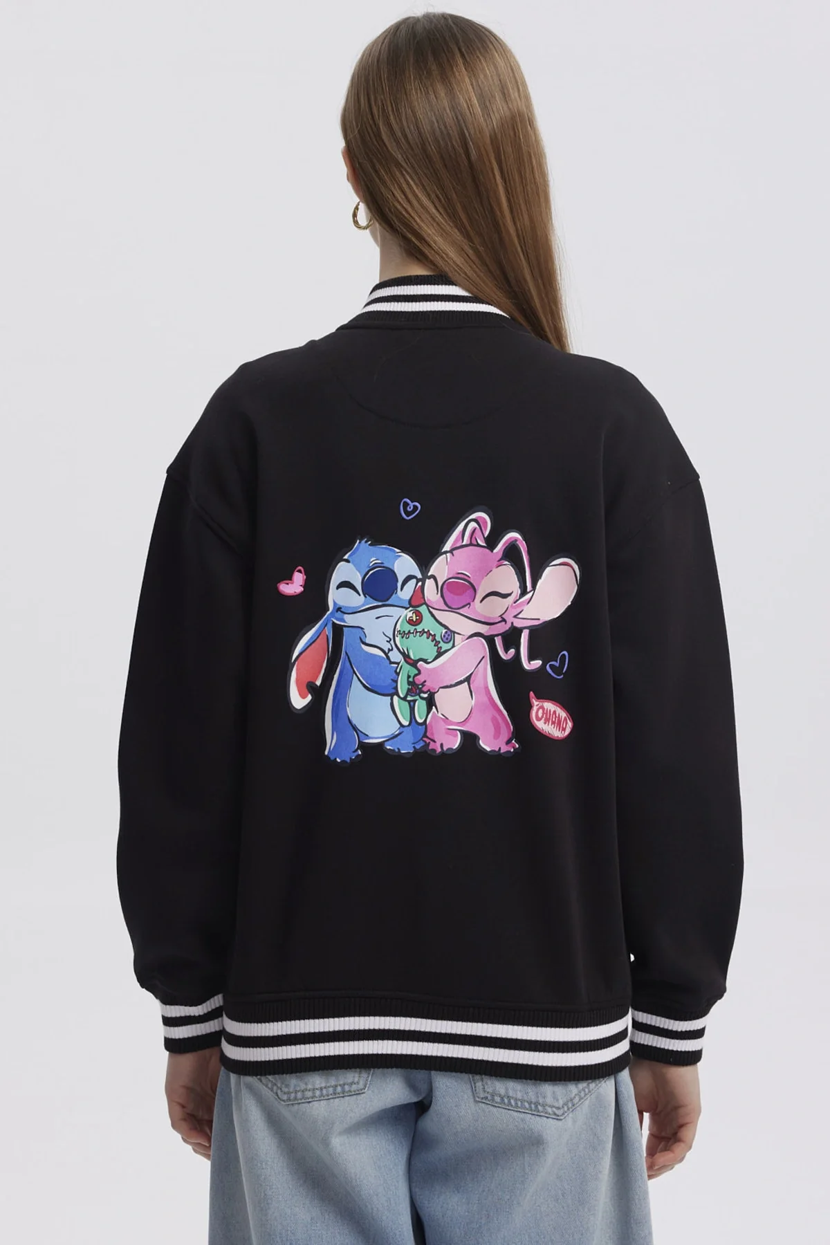 Polerón Mujer Lilo Stitch Negro - Image 2