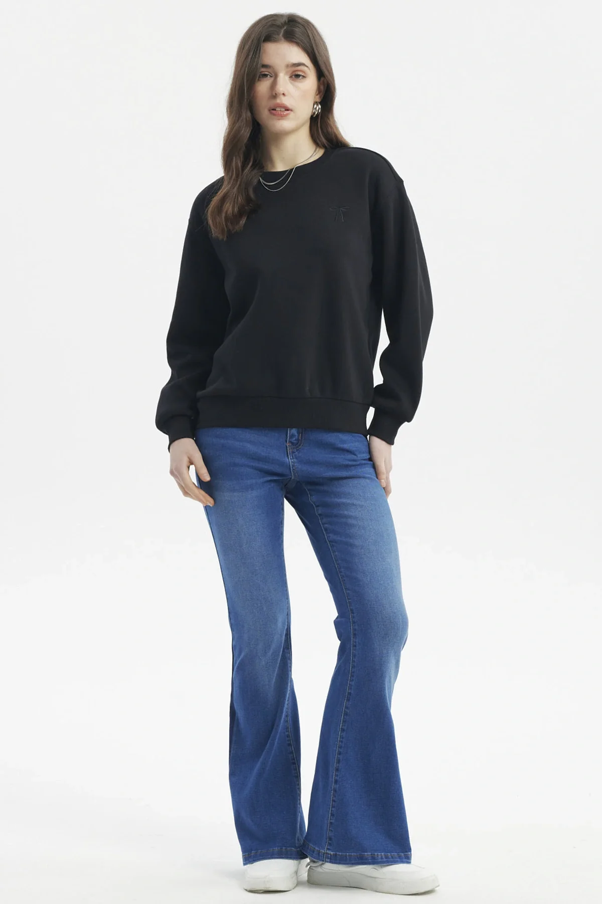Polerón Mujer Liso Negro - Image 4