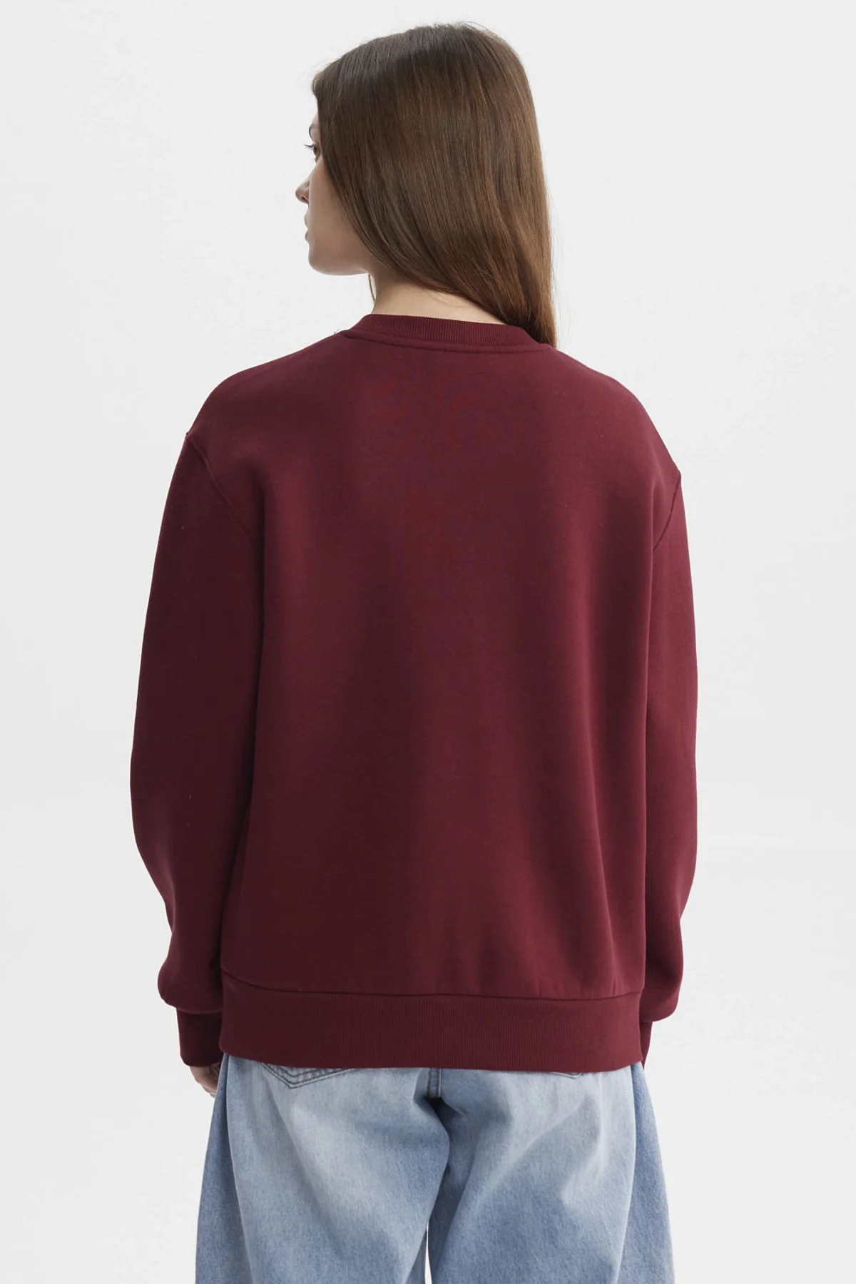 Polerón Mujer Liso Rojo - Image 3