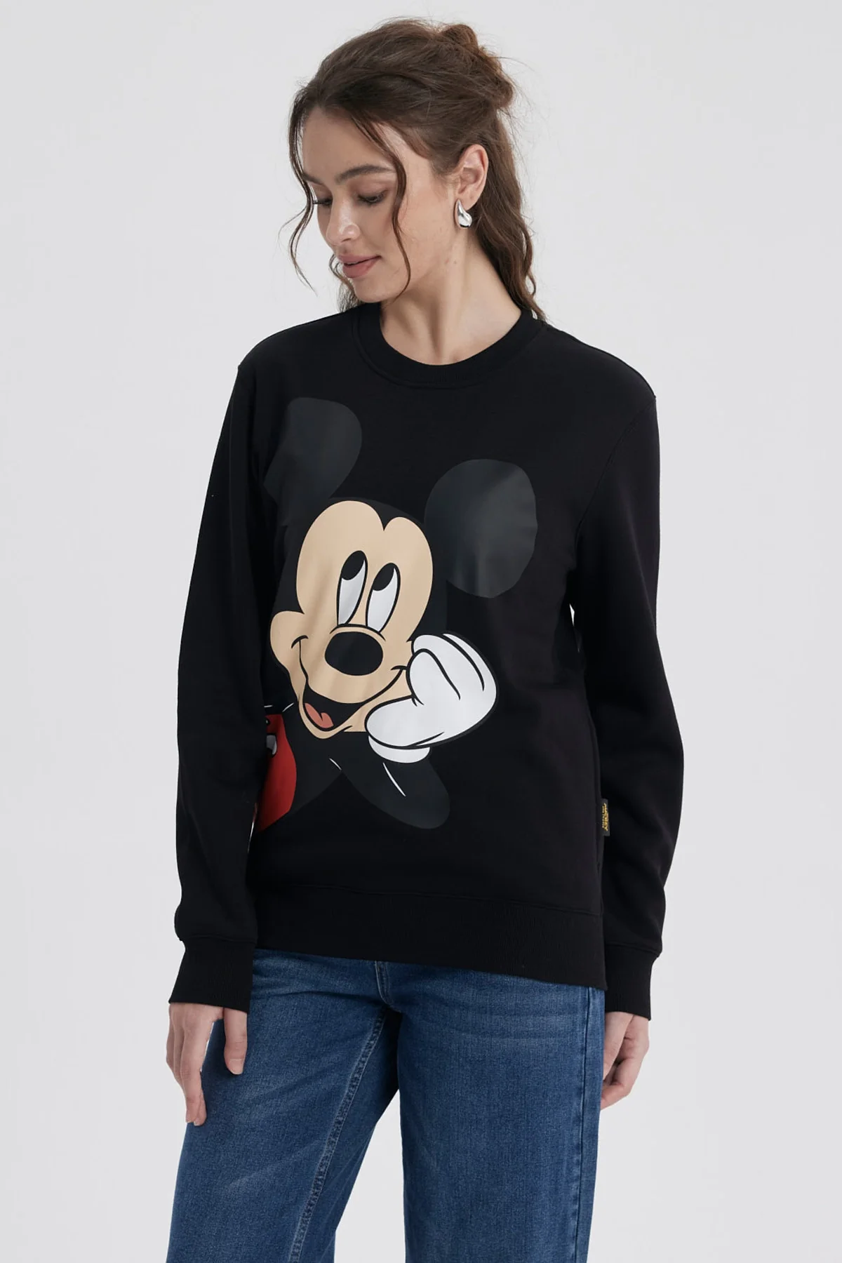 Polerón Mujer Mickey Negro