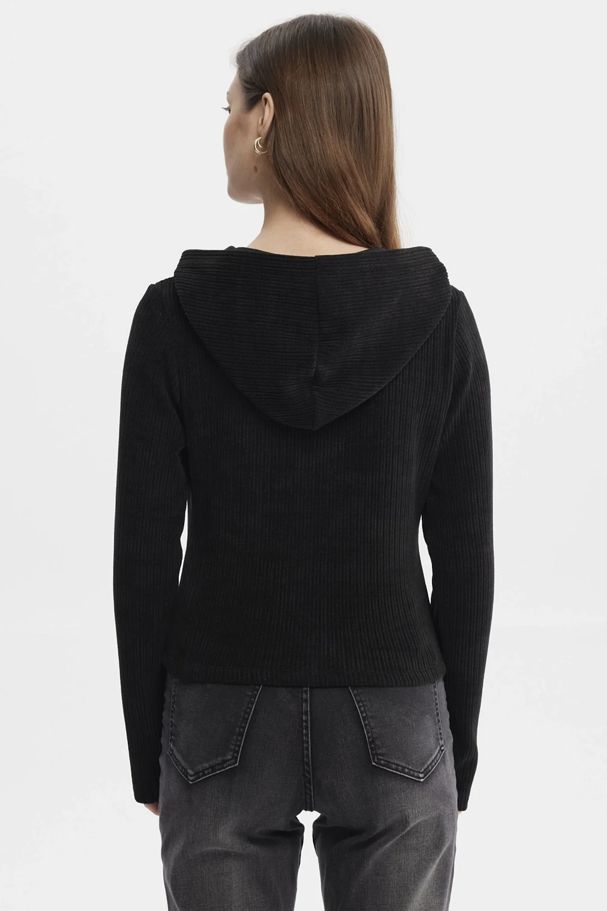 Polerón Mujer Slim Negro - Image 3