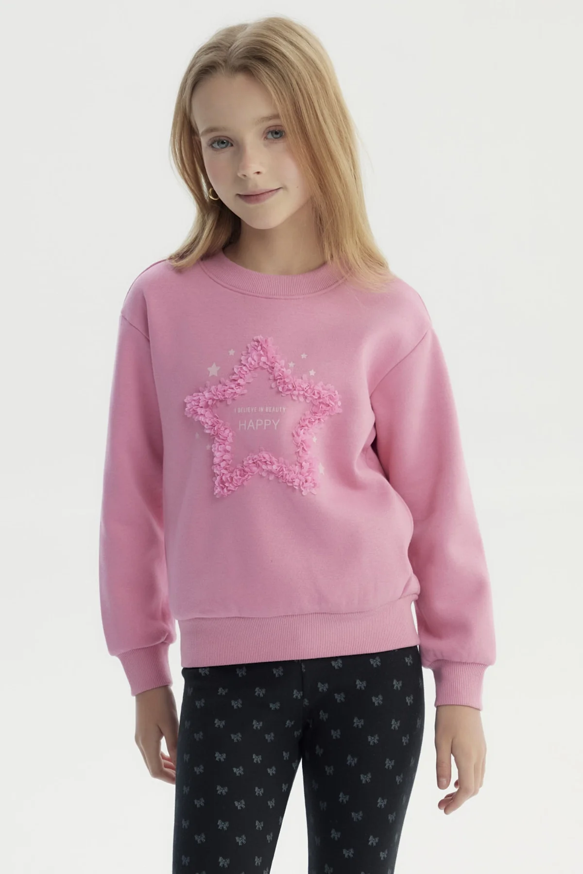 Polerón Niña Slim Rosado