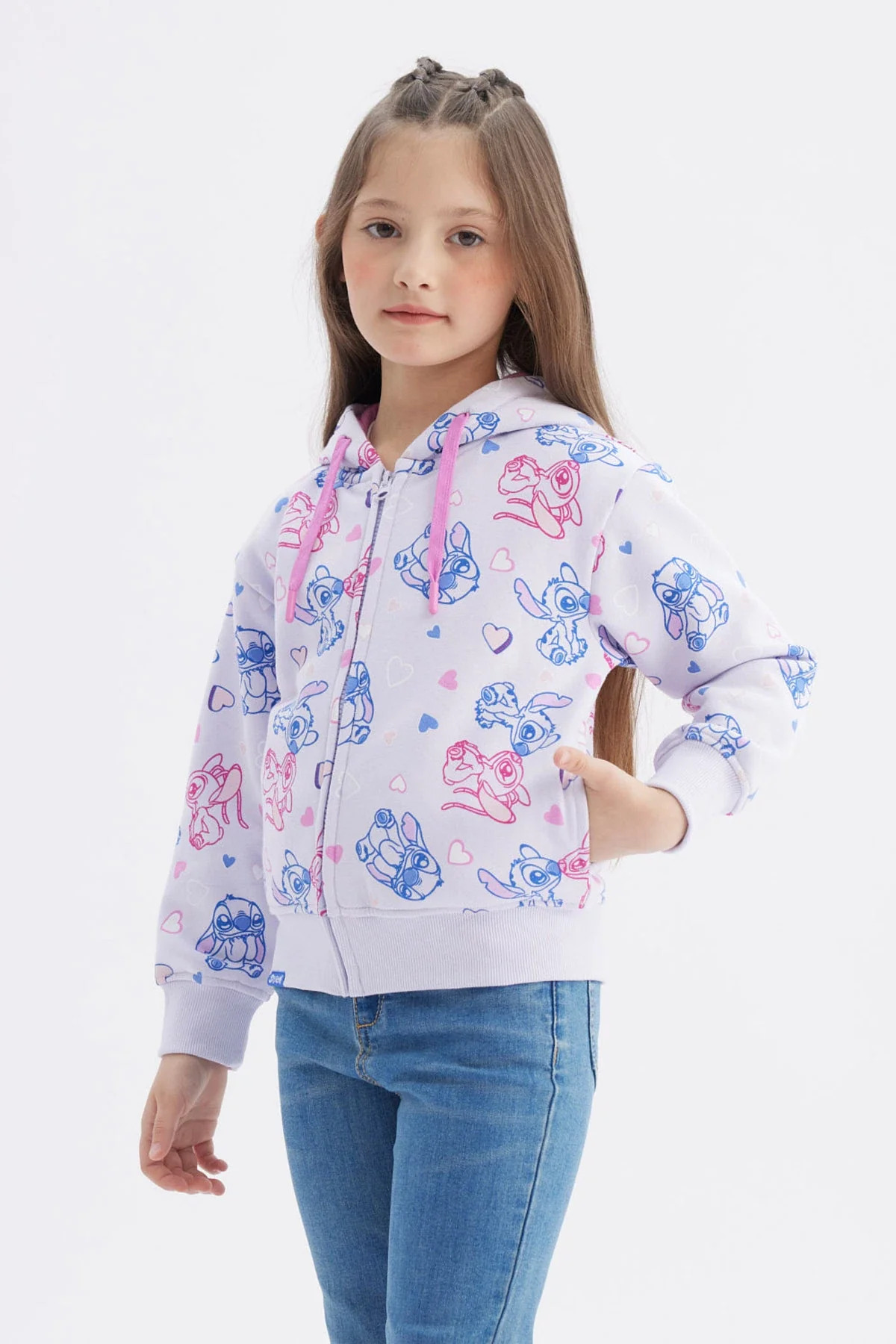 Polerón Niña Stitch Lila - Image 2