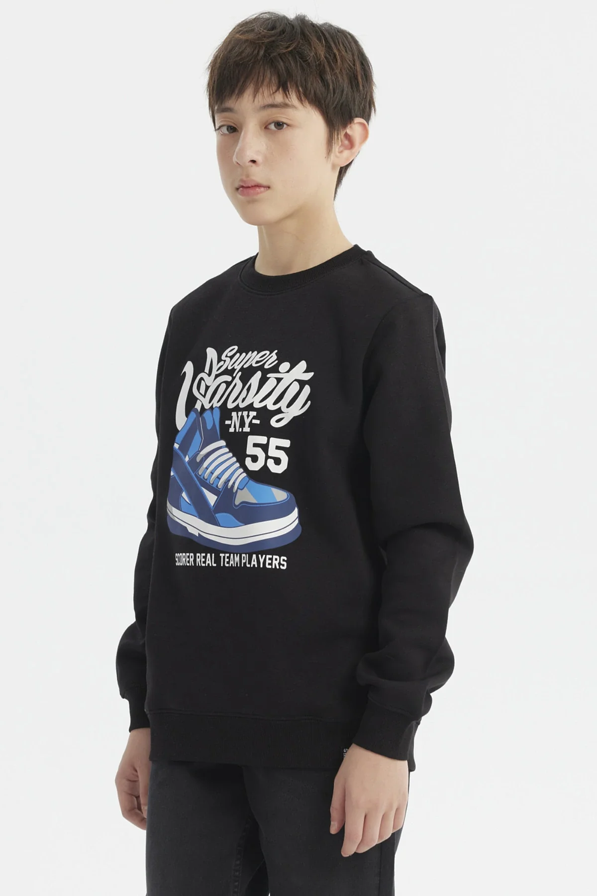 Polerón Niño Básico Teen Negro - Image 2