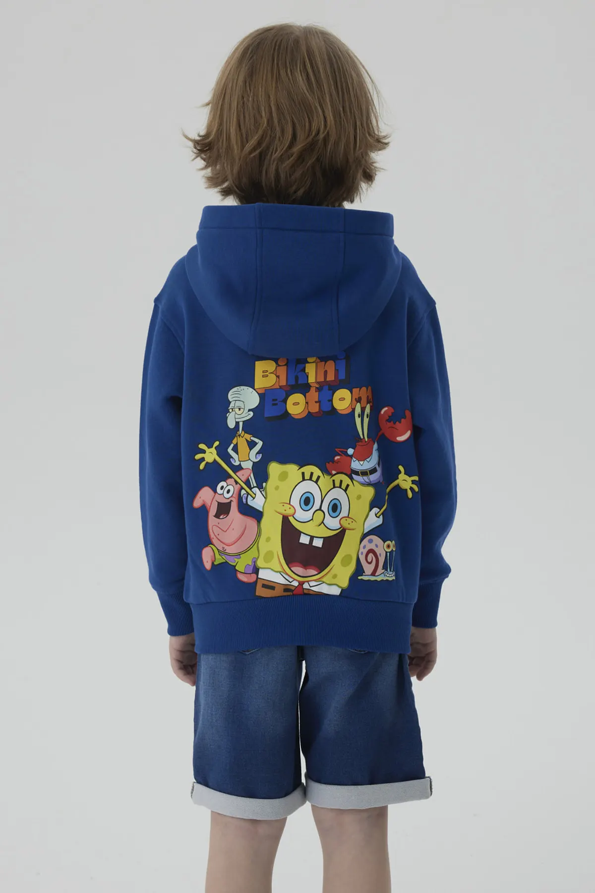 Polerón Niño Bob Esponja Azul Marino - Image 2