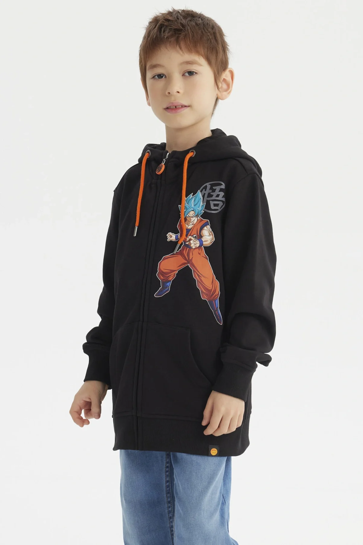 Polerón Niño Full Zipper Negro - Image 2