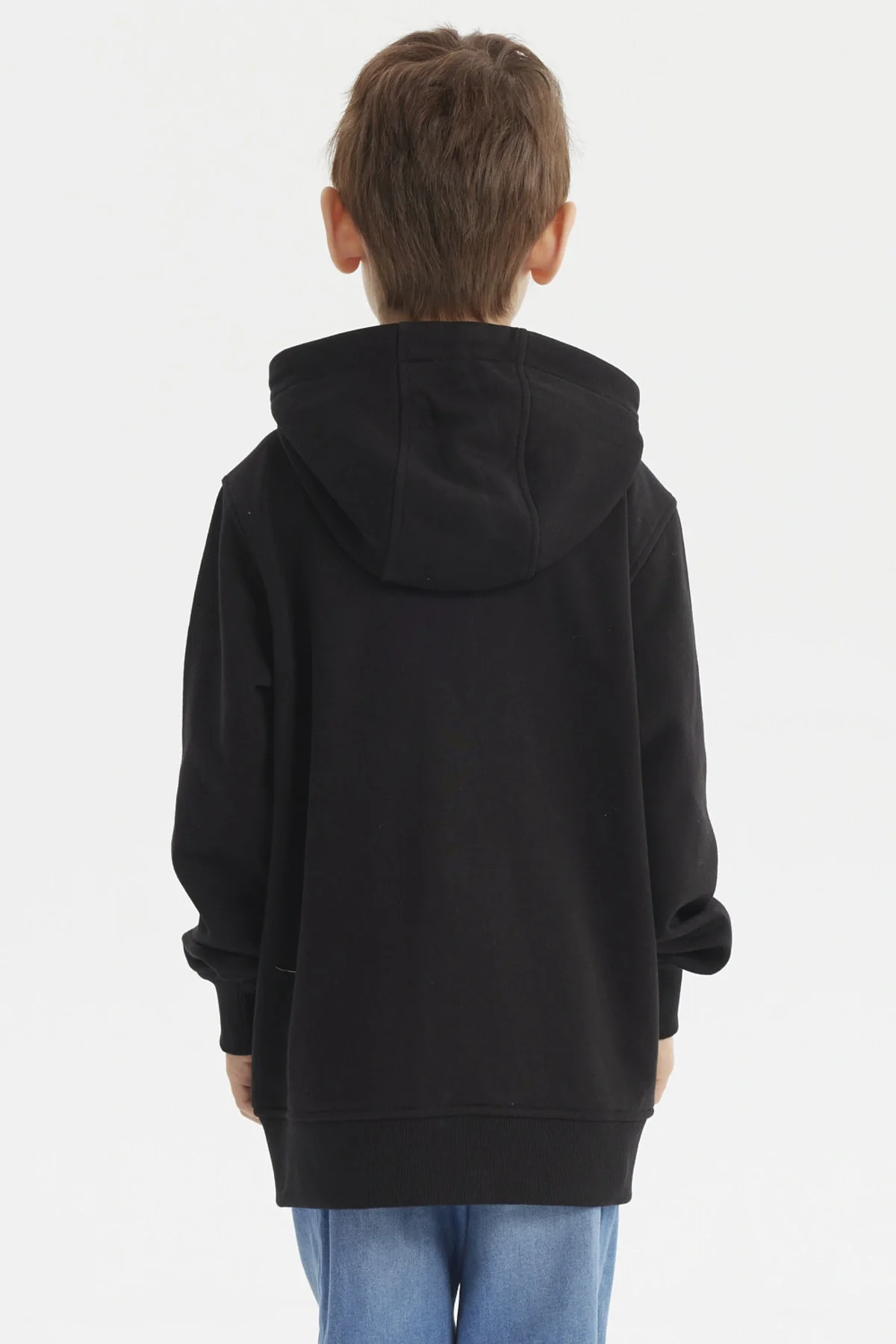 Polerón Niño Full Zipper Negro - Image 3