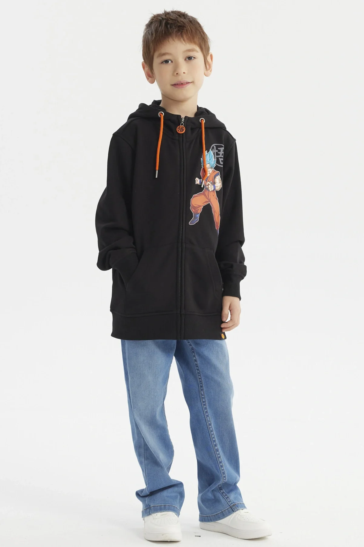Polerón Niño Full Zipper Negro - Image 4