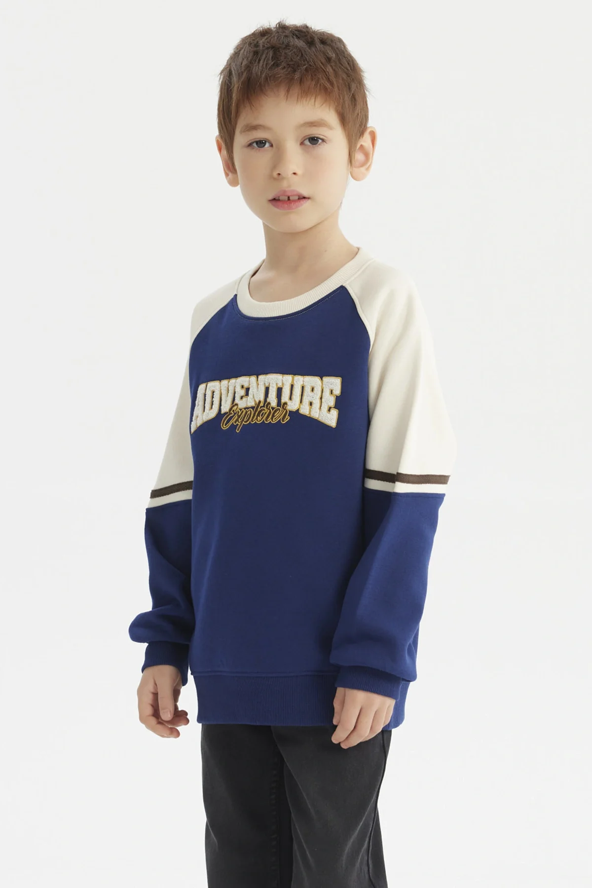 Polerón Niño Slim Azul Oscuro - Image 2
