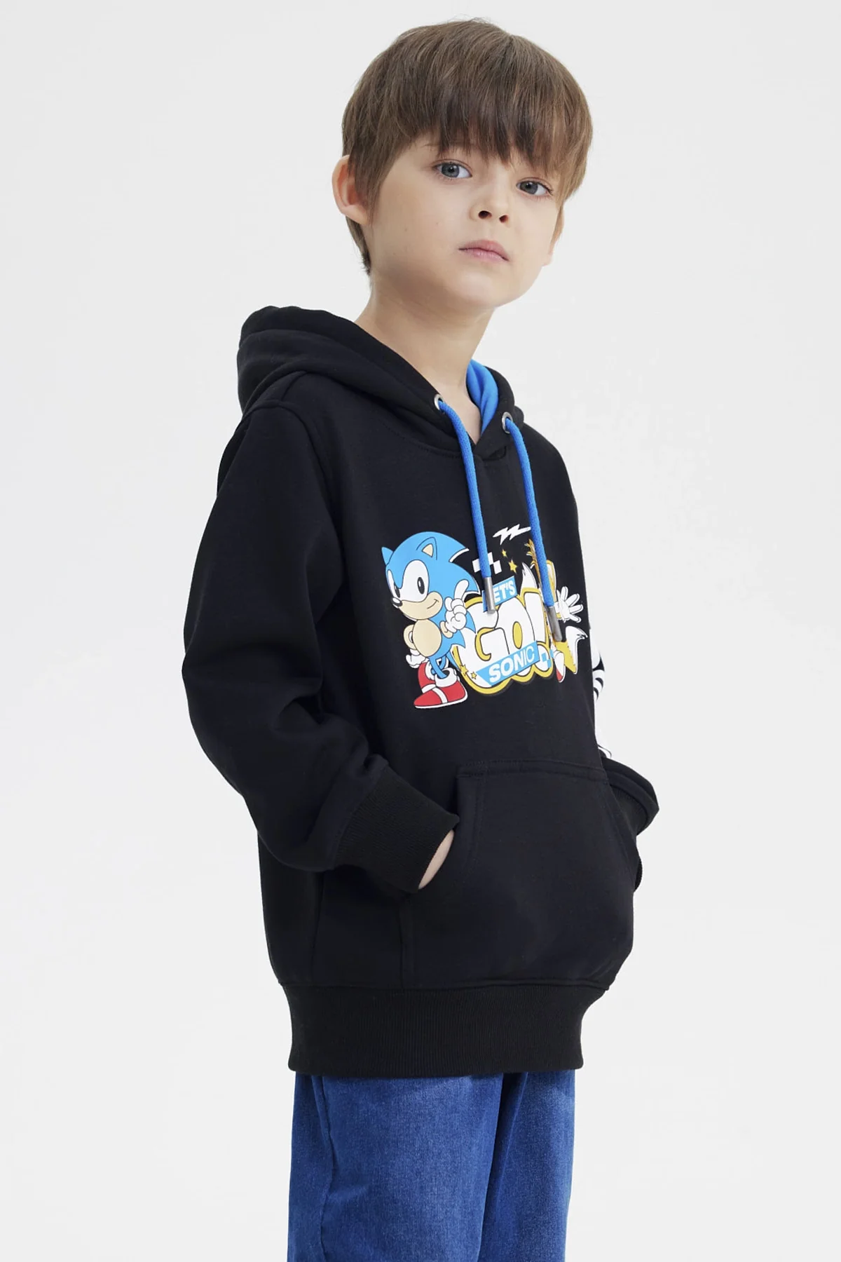 Polerón Niño Sonic Negro - Image 2