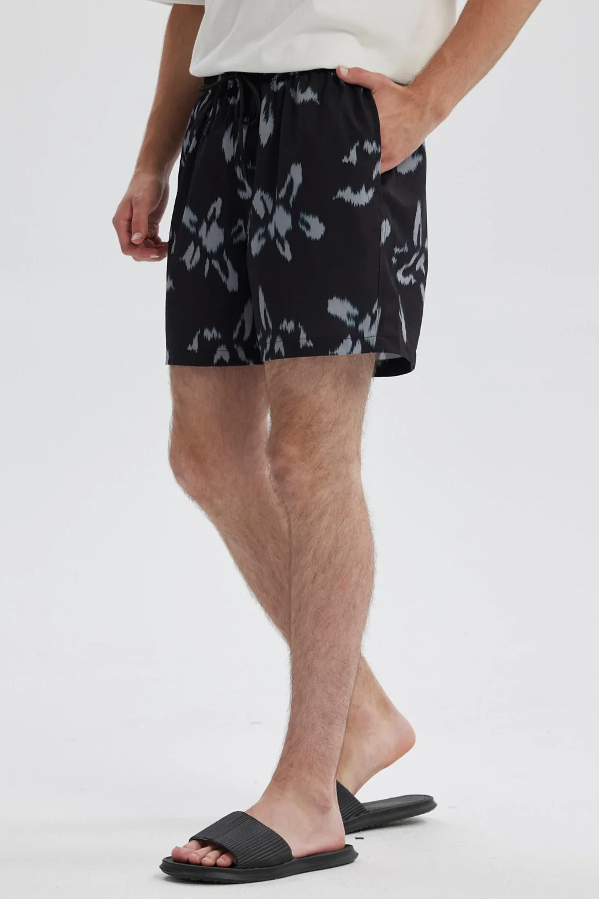 Short de Baño Hombre Full Print Negro - Image 2
