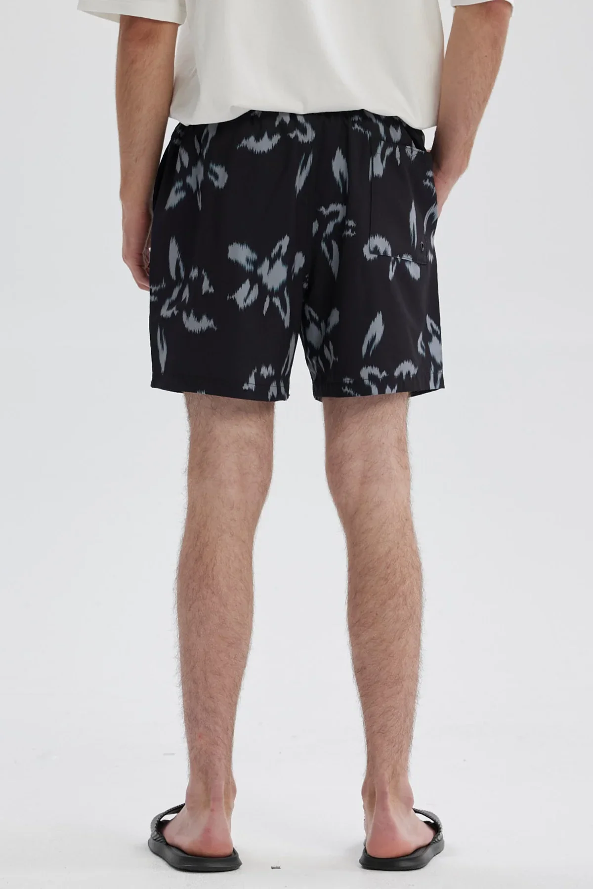 Short de Baño Hombre Full Print Negro - Image 3