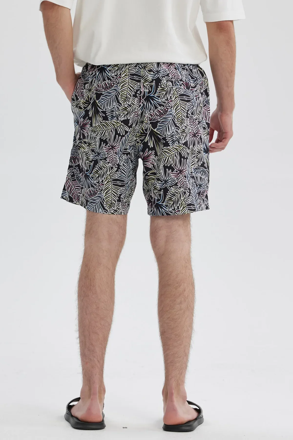 Short de Baño Hombre Full Rapport Blanco / Negro - Image 3
