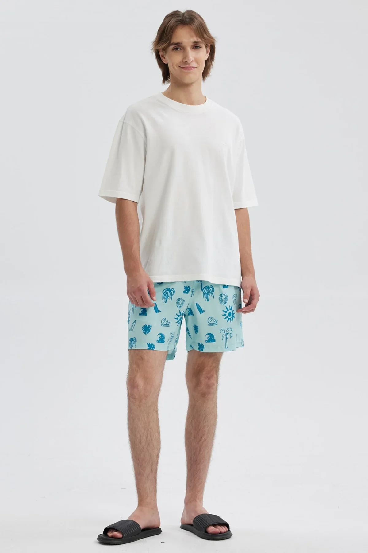 Short de Baño Hombre Full Rapport Celeste - Image 4